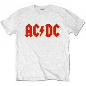 AC/DC Kids Retail Pack T-Shirt: Logo (White) (11-12 Years)