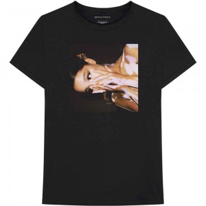 Ariana Grande Unisex T-Shirt: Side Photo (Black) (Large)