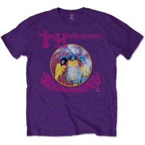Jimi Hendrix Unisex T-Shirt: Are You Experienced (Purple) (Large)