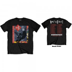 David Bowie Unisex T-Shirt: Glass Spider Tour (Black) (Back Print) (X-Large)