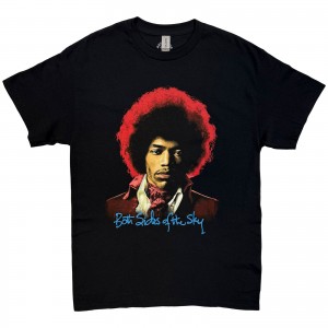 Jimi Hendrix Unisex T-Shirt: Both Sides Of The Sky (Black) (X-Large)