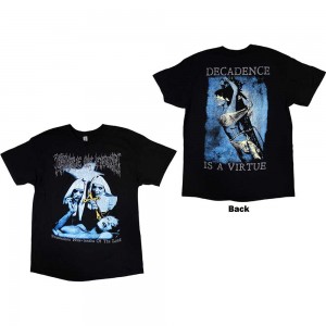 Cradle Of Filth Unisex T-Shirt: Decadence (Black) (Back Print) (Small)