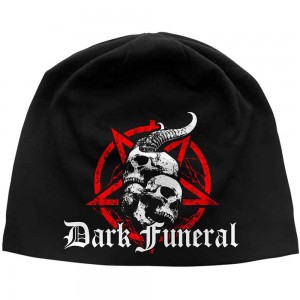 Dark Funeral Unisex Beanie Hat: Skulls & Pentagram (Black)