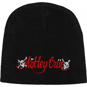 Motley Crue Unisex Beanie Hat: Dr Feelgood Logo (Black)
