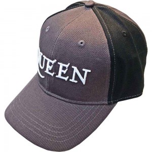 Queen Unisex Baseball Cap: Logo (Charcoal Grey & Black) (2-Tone)