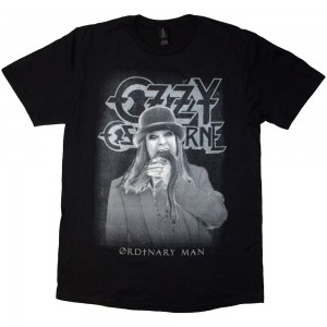 Ozzy Osbourne Unisex T-Shirt: Ordinary Man Snake Rayograph (Black) (Large)