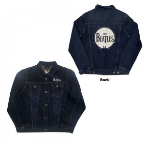 The Beatles Unisex Denim Jacket: Drum Logo (Back Print) (X-Large)