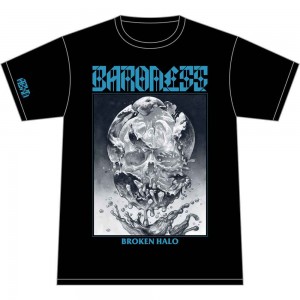 Baroness Unisex T-Shirt: Broken Halo (Black) (X-Large)