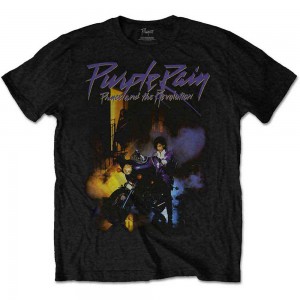 Prince Kids T-Shirt: Purple Rain (Black) (9-10 Years)