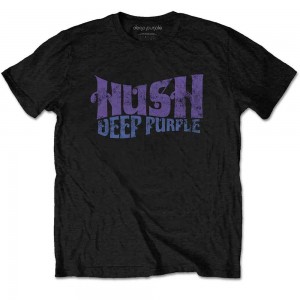 Deep Purple Unisex T-Shirt: Hush (Black) (Medium)