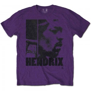 Jimi Hendrix Unisex T-Shirt: Let Me Die (Purple) (XX-Large)
