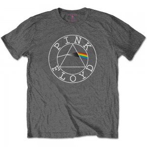 Pink Floyd Kids T-Shirt: Circle Logo (Charcoal Grey) (5-6 Years)