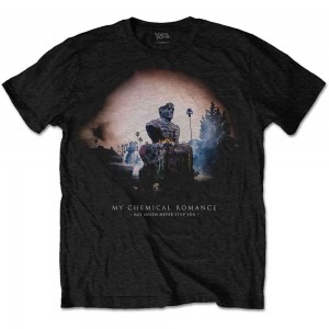 My Chemical Romance Unisex T-Shirt: May Death Cover (Black) (Large)