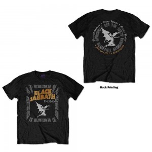 Black Sabbath Unisex T-Shirt: The End Demon (Black) (Back Print) (XX-Large)