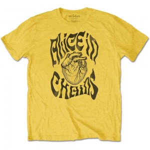 Alice in Chains Unisex T-Shirt: Transplant (Yellow) (Medium)