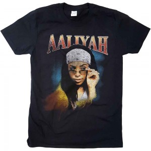 Aaliyah Unisex T-Shirt: Trippy (Black) (Large)