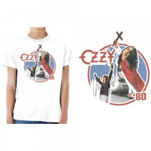 Ozzy Osbourne Unisex T-Shirt: Blizzard of Ozz ´80 (White) (Small)