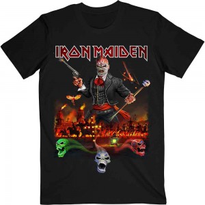 Iron Maiden Unisex T-Shirt: Legacy of the Beast Live Album (Black) (Large)
