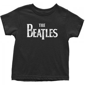 The Beatles Kids Toddler T-Shirt: Drop T Logo (Black) (5 Years)