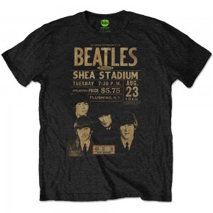 The Beatles Unisex T-Shirt: Shea ´66 (Black) (Large)