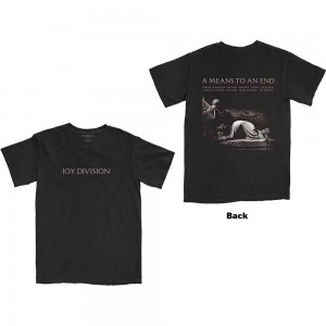Joy Division Unisex T-Shirt: A Means To An End (Black) (Back Print) (XX-Large)