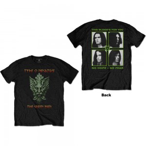 Type O Negative Unisex T-Shirt: Green Man (Black) (Back Print) (XX-Large)