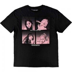 BlackPink Unisex T-Shirt: How You Like That (Black) (Medium)