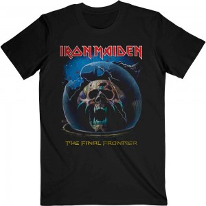 Iron Maiden Unisex T-Shirt: Astro Dead V.1. (Black) (Large)