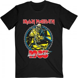 Iron Maiden Unisex T-Shirt: World Piece Tour ´83 V.2. (Black) (XX-Large)