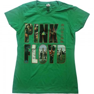 Pink Floyd Ladies T-Shirt: Echoes Album Montage (Green) (Medium)