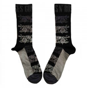Guns N´ Roses Unisex Ankle Socks: Monochrome Pistols (Black) (UK Size 7 - 11)