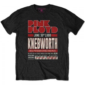 Pink Floyd Unisex T-Shirt: Knebworth ´90 Red (Black) (Small)