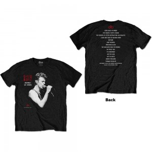David Bowie Unisex T-Shirt: Dallas ´95 (Black) (Back Print) (Medium)
