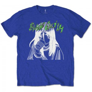Billie Eilish Unisex T-Shirt: Anime Drink (Blue) (XX-Large)