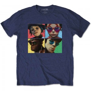 Gorillaz Unisex T-Shirt: Humanz (Navy Blue) (XX-Large)