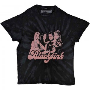 BlackPink Unisex T-Shirt: Photo (Black) (Wash Collection) (X-Large)