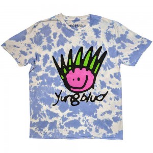 Yungblud Unisex T-Shirt: Face (Blue) (Wash Collection) (Small)