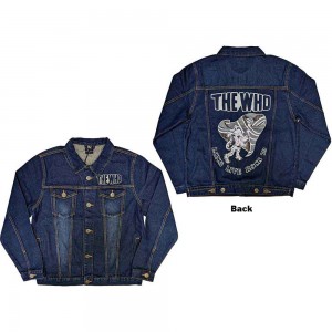 The Who Unisex Denim Jacket: Long Live Rock (Denim Blue) (Back Print) (XX-Large)