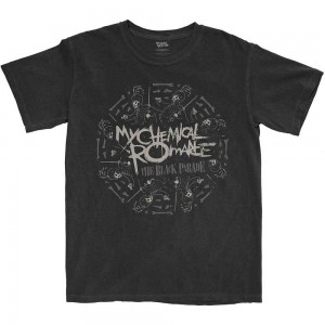 My Chemical Romance Unisex T-Shirt: Circle March (Black) (X-Large)