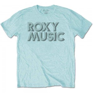 Roxy Music Unisex T-Shirt: Disco Logo (Sky Blue) (XX-Large)