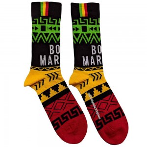 Bob Marley Unisex Ankle Socks: Press Play (Black) (UK Size 7 - 11)