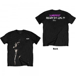 Yungblud Unisex T-Shirt: Occupy the UK (Black) (Back Print) (Medium)