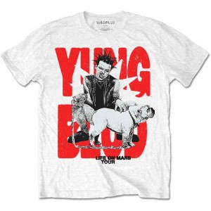 Yungblud Unisex T-Shirt: Life on Mars Tour (White) (Large)
