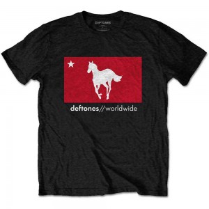Deftones Unisex T-Shirt: Star & Pony (Black) (XX-Large)