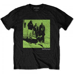 Deftones Unisex T-Shirt: Green Photo (Black) (Large)