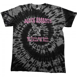 Black Sabbath Unisex T-Shirt: We Sold Our Soul For Rock N´ Roll (Black) (Wash Collection) (X-Large)