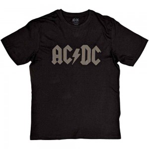 AC/DC Unisex T-Shirt: Logo (Black) (Hi-Build) (X-Large)