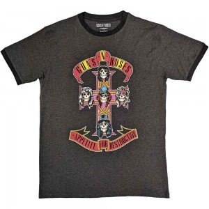 Guns N´ Roses Unisex T-Shirt: Appetite for Destruction (Charcoal Grey) (Small)