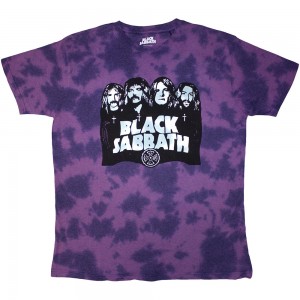 Black Sabbath Kids T-Shirt: Band & Logo (Purple) (Wash Collection) (3-4 Years)