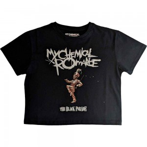 My Chemical Romance Ladies Crop Top: The Black Parade (Black) (XX-Large)